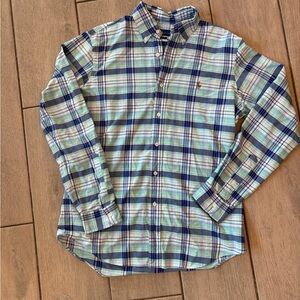 Ralph Lauren Blue and Green Checkered Shirt
